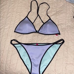 Purple stretchy bikini